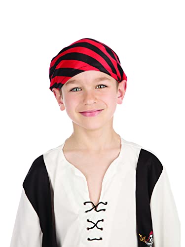 Fancy Me Jungen 4 Stück Rot Schwarz Piraten-Party Welttag des Buches-Tage-Woche Halloween Karneval Kostüm Kleid Outfit 4-12 Jahre - 10-12 Years von Fancy Me