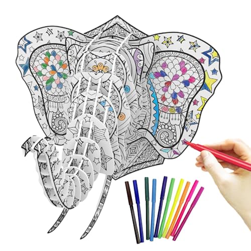 3D -Malvorlagen - Craft Kit, Malspielzeugset | Bildungsrätselaktivität Mit 10 Markierungen Für Die Kreativität Für Interaktive Kunst, Kreativitätslernen Für Kleinkinder, Mädchen, Und Kinder 3D -Malvorlagen - Craft Kit, Malspielzeugset | Bildungsrätselaktivität Mit 10 Markierungen Für Die Kreativität Für Interaktive Kunst, Kreativitätslernen Für Kleinkinder, Mädchen, Und Kinder von brooksnaji