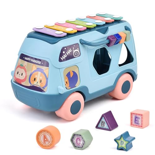 Baby Percussion Toy, Musik Bus Spielzeug - Boden klopfen Spielzeug mit Musik/Licht, Frühe Bildung Puzzle Story Machine Preschool Story Geschichte Geschichte vom Fahrzeug 1-3 Baby Percussion Toy, Musik Bus Spielzeug - Boden klopfen Spielzeug mit Musik/Licht, Frühe Bildung Puzzle Story Machine Preschool Story Geschichte Geschichte vom Fahrzeug 1-3 von brooksnaji