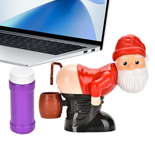 Bubble Machine - Santa Design Bubble Blower Machine, Die Automatisch Blasen Bläst, Sicherlich Entworfene Spielzeuge Für Kinder, Leichte Und Tragbare Struktur | Perfekt Für Pool-, Garten- Oder von brooksnaji