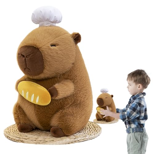 Capybara Plüsch Gefülltes Spielzeug - Gemütliche Tierfigur Spielzeug, Süße Cartoon Plüschpuppe | Chef-Outfit Capybara Plüsch Mit Ultra-weicher Textur, Kinderspielzimmer Huggierende Dekorative Spielzeu Capybara Plüsch Gefülltes Spielzeug - Gemütliche Tierfigur Spielzeug, Süße Cartoon Plüschpuppe | Chef-Outfit Capybara Plüsch Mit Ultra-weicher Textur, Kinderspielzimmer Huggierende Dekorative Spielzeu von brooksnaji