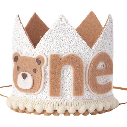 First Birthday Party Crown - Hut für Kinder mit Bärenthema, entzückende Geburtstagskrone des , Geburtstagsscheiben für Kinder Crown, Fun Cartoon First Birthday Favours Photo Booth Pr First Birthday Party Crown - Hut für Kinder mit Bärenthema, entzückende Geburtstagskrone des , Geburtstagsscheiben für Kinder Crown, Fun Cartoon First Birthday Favours Photo Booth Pr von brooksnaji