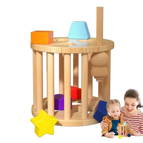 Formensortierung für Kinder, pädagogische Formenauswahl - Box zur Auswahl von Farben und Formen aus Holz | sensorisches Spielzeug gepaart mit 6 bunten Formen für Geschicklichkeit Formensortierung für Kinder, pädagogische Formenauswahl - Box zur Auswahl von Farben und Formen aus Holz | sensorisches Spielzeug gepaart mit 6 bunten Formen für Geschicklichkeit von brooksnaji