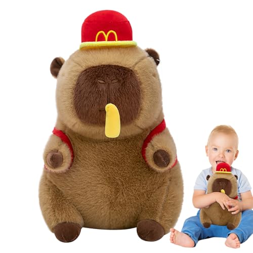 Gefüllte Capybara Plüsch - Capybara Plüschpuppentier, Plüsch Capybara Puppenkissen Spielzeug | Kinder Playtime Capybara Stofftiere, Gefüllte Cartoon Capybara Spielzeug Für Spielzimmer Wohnzimmer Couch von brooksnaji