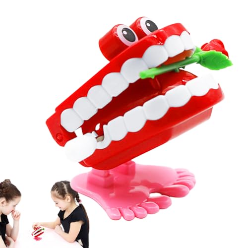 Geschwätzer Zähne Landen Spielzeug - Lustige Uhrwerkprothese, Kleine Füße Knebelspielzeug | Plätscherne Zähne Spazieren Spielzeug Mit Chomping -Bewegung Für Kinder Halloween Streiche Und , Pädagog Geschwätzer Zähne Landen Spielzeug - Lustige Uhrwerkprothese, Kleine Füße Knebelspielzeug | Plätscherne Zähne Spazieren Spielzeug Mit Chomping -Bewegung Für Kinder Halloween Streiche Und , Pädagog von brooksnaji