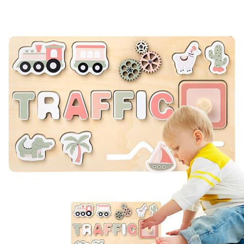 Holzstab-Puzzle, Form-Matching Board, Vorschulform-Puzzle - Gehirnbau Lernpuzzle, Formpuzzle für Kleinkinder, Mädchen und Holzstab-Puzzle, Form-Matching Board, Vorschulform-Puzzle - Gehirnbau Lernpuzzle, Formpuzzle für Kleinkinder, Mädchen und von brooksnaji