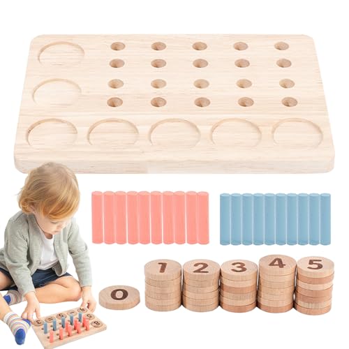Holzzählspielzeug - Holzmathematikspielzeug, Basic Math Game | Frühe Lernen Mathematik Manipulative Vorschulkinder Spielzeug, Zahlenübereinstimmung Bildungsmaterialien Homeschool -Versorgung Für Kinde Holzzählspielzeug - Holzmathematikspielzeug, Basic Math Game | Frühe Lernen Mathematik Manipulative Vorschulkinder Spielzeug, Zahlenübereinstimmung Bildungsmaterialien Homeschool -Versorgung Für Kinde von brooksnaji