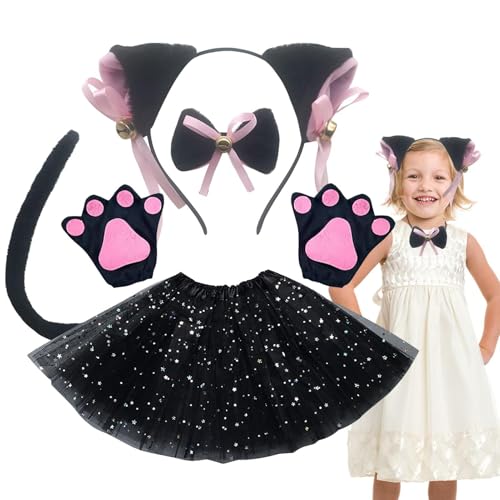 Katzenohren Und Hecksets -Stufe Show Tierkostüme, Weiße Und Schwarze Katzenkostüm Kinder | Kinderkatze Ohren Und Schwanzkostümsets, Cosplay -Events, Geburtstagsfeier, Schwarz -Weiße Katzenkostüme Für Katzenohren Und Hecksets -Stufe Show Tierkostüme, Weiße Und Schwarze Katzenkostüm Kinder | Kinderkatze Ohren Und Schwanzkostümsets, Cosplay -Events, Geburtstagsfeier, Schwarz -Weiße Katzenkostüme Für von brooksnaji