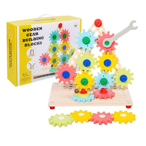 Kids Gear Puzzle Game, Holzspielspiel -Pädagogikspielzeug | Holzausrüstungsblockset - farbenfrohe Zahnrad und Nüsse für Ihre Kinder. Bildungsspielzeug für das frühe Lernen und die Entwicklung von Kids Gear Puzzle Game, Holzspielspiel -Pädagogikspielzeug | Holzausrüstungsblockset - farbenfrohe Zahnrad und Nüsse für Ihre Kinder. Bildungsspielzeug für das frühe Lernen und die Entwicklung von von brooksnaji