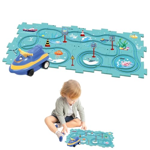 Kids Puzzle Rail Car Set - Schienenwagen -Puzzle -Strecke, Interactive Rail Car Kit | Kids Rail Car Puzzle Track Set, Leuchtende Farben Bildungsgeschäfte Rennspielzeug Für Festivals Jubiläen Geburtsta Kids Puzzle Rail Car Set - Schienenwagen -Puzzle -Strecke, Interactive Rail Car Kit | Kids Rail Car Puzzle Track Set, Leuchtende Farben Bildungsgeschäfte Rennspielzeug Für Festivals Jubiläen Geburtsta von brooksnaji