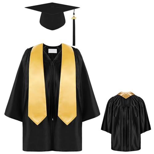 Kindergarten Abschlussfeier Set - Formale Abschlusshut, Kleid Paket | 2025 FORSCHUNG KLASSE FELGE SCHUTZHÜLLE OFFIZIELLE CERIMONY FÜR PITRO, Hochwertiges Kleid Pe von brooksnaji
