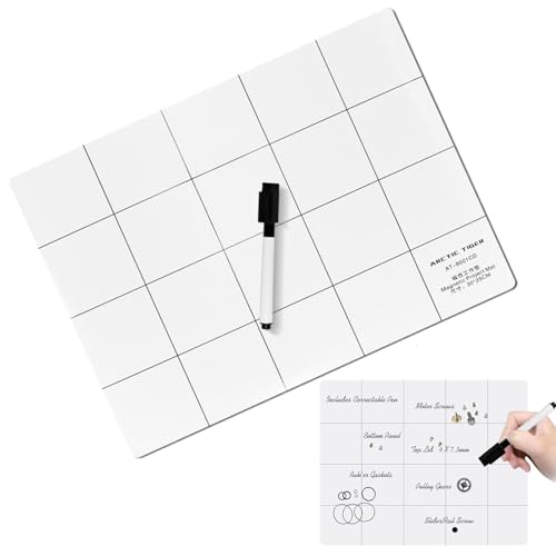 Magnetische Projektmatte - Wiederverwendbares Arbeitshilfeblatt, Computerreparaturgerät | Laptop-kompatible Organisationspads, Die Für Die Zusammenstellung Und Reparatur Von Spielkonsolen Und Smartpho von brooksnaji