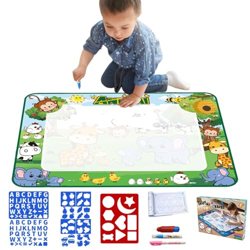 Malmatte zum Ausmalen | Kids Color Painting Doodle Drawing Mat Spielzeug - Portable Toddler Schreiben Sie ein Malpad für Zuhause, Schule, Kindergarten Malmatte zum Ausmalen | Kids Color Painting Doodle Drawing Mat Spielzeug - Portable Toddler Schreiben Sie ein Malpad für Zuhause, Schule, Kindergarten von brooksnaji
