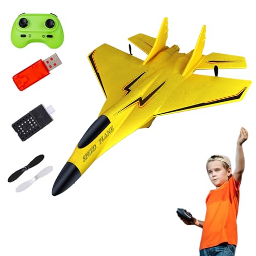 RC Kid Flugzeug - Ferngleiter Flugzeuge, Leichtes Segelflugzeugflugzeug | 2,4 GHz Easy Control Model Flying Toy Mit Leichtem, 2 Kanal Outdoor -Startspiel Jets Für Anfänger Für Kinderjungen Mädchen RC Kid Flugzeug - Ferngleiter Flugzeuge, Leichtes Segelflugzeugflugzeug | 2,4 GHz Easy Control Model Flying Toy Mit Leichtem, 2 Kanal Outdoor -Startspiel Jets Für Anfänger Für Kinderjungen Mädchen von brooksnaji