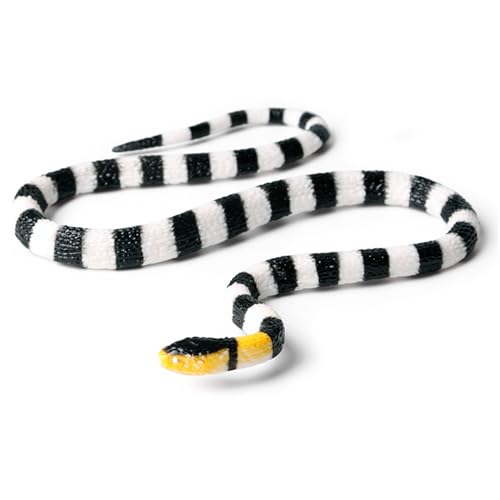 Realistisches Schlangenspielzeug - Halloween Streichprop, Gefälschte Gartenschlange | Scary Coral Snake Toy Für Gartendekoration, Lebensechte Gummischlange Für Outdoor -Vogelschreck, Lustiges Trickspi von brooksnaji
