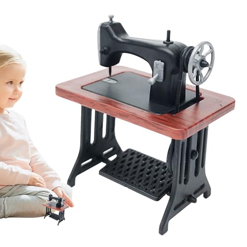 Retro -Stil -Miniaturnähmaschine Für Puppen - Handgefertigtes Modell Für Dekorative Präzisionsmodell, 1:24 Skala Home Craft Accessoires | Perfekt Für Esszimmer Und Spielräume, Requisiten Für Dioramen Retro -Stil -Miniaturnähmaschine Für Puppen - Handgefertigtes Modell Für Dekorative Präzisionsmodell, 1:24 Skala Home Craft Accessoires | Perfekt Für Esszimmer Und Spielräume, Requisiten Für Dioramen von brooksnaji