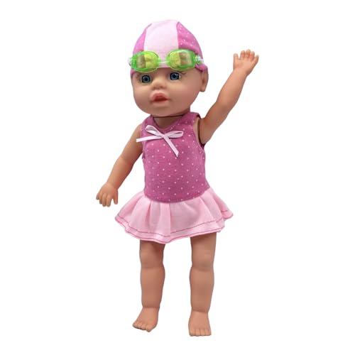 Schwimmpool Babypuppe - Schwimmende Wasserpuppe, Kleinkind Schwimmmate | Dynamischer Gliedmaßenbewegungskumpel Für Kinder Mit Flexiblen Armen Und Beinen, Wasserdicht von brooksnaji