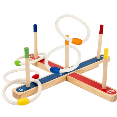 Throw Hoop Game - Holzringwurf, Innenwurfset Im Freien | Pädagogikspielzeug Für Und Mädchen Ab 3 Jahren, Backyard -Wettbewerb Spielset Für Kindergarten, Familienspaß Partyspiel Für Fähigkeiten Throw Hoop Game - Holzringwurf, Innenwurfset Im Freien | Pädagogikspielzeug Für Und Mädchen Ab 3 Jahren, Backyard -Wettbewerb Spielset Für Kindergarten, Familienspaß Partyspiel Für Fähigkeiten von brooksnaji