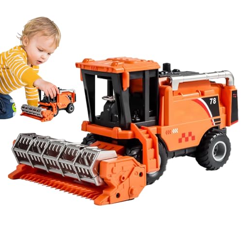 Toys Für Baufahrzeuge - Ingenieurautoserie, Simulation des Modells der landwirtschaftlichen Ernte | Reibung Drive Truck Toys For Kids, Real Design Work Vehicles Zur Förderung der Fantasie von brooksnaji