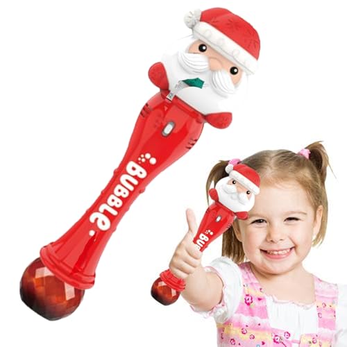 Weihnachtsbubble Machine - Blasenstab Spielzeug, Santa Claus Bubble Maker | Lebendiges Automatisches Blasengebläse Mit Sicherem Bau, Leichtes Handheld -Elektrogerät Für Spiele Im Freien, Urlaubsfeierl Weihnachtsbubble Machine - Blasenstab Spielzeug, Santa Claus Bubble Maker | Lebendiges Automatisches Blasengebläse Mit Sicherem Bau, Leichtes Handheld -Elektrogerät Für Spiele Im Freien, Urlaubsfeierl von brooksnaji