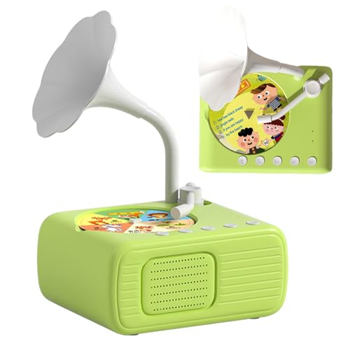 Grammophon Spielzeug Kinder Musik-Player Geschichten Kinder Tragbarer Audio-Player Story Player mit 96 Karten Lernspielzeug Vorschule Interaktives Vintage für von brooksnaji