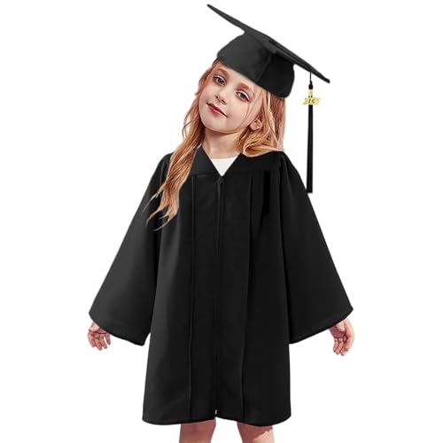Kids Cap and Gown, Cap and Gown 2025 - Ton-Set für Kleider und bequemes Abschlusskleid | Stilvolle Uniformen, Performance-Kleid, Abschluss-Kostüm für Grundschule Kids Cap and Gown, Cap and Gown 2025 - Ton-Set für Kleider und bequemes Abschlusskleid | Stilvolle Uniformen, Performance-Kleid, Abschluss-Kostüm für Grundschule von brooksnaji
