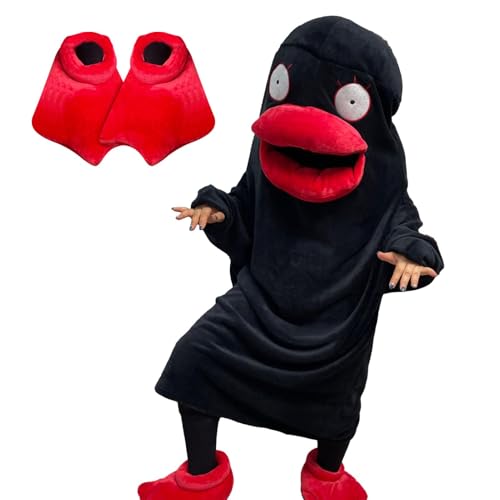 brooksnaji Onesie Flanell Cosplay Kostüm, Entenkerache, Unisex, Onesie, Flanell, Cosplay, Kostüm, Tiere, Cosplay, Kostüm, Onesie, unisex von brooksnaji