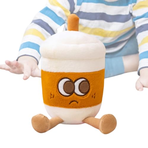 Schieben Sie die Kaffeetasse, gefülltes Plüschtier | Ultrasoft gefülltes Plüschspielzeug - Die Rolle der Kinder für weiche Haut spielt Plüschtier, Stofftier für Mädchen von brooksnaji