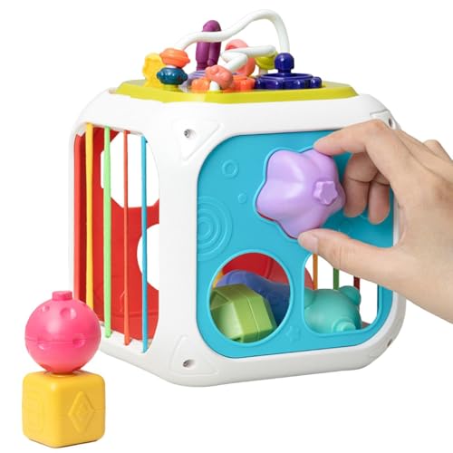 Toddler Cube Toy, Lernwürfel – Multifunktionaler beschäftigter Würfel im Vorschulalter, Lernhilfe für Kinder Spielzeug von brooksnaji