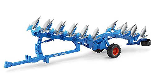 bruder 02250 - LEMKEN Aufsattel-Drehpflug Vari-Titan - 1:16 Bodenbearbeitungsmaschine Traktor-Anhänger Bauernhof Landwirtschaft Spielzeug von bruder