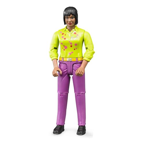 Bruder 60403 - Minifigur-bworld Frau mit mittlerem Hauttyp und lila Hose Bruder 60403 - Minifigur-bworld Frau mit mittlerem Hauttyp und lila Hose von bruder