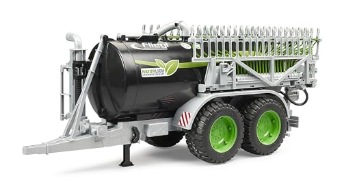 bruder 02036 - Fliegl Fassanhänger mit Schleppschlauchverteiler - 1:16 Güllefass, Wasserfass, Bauernhof, Fahrzeuge Landwirtschaft, Anhänger, Traktor Zubehör von bruder