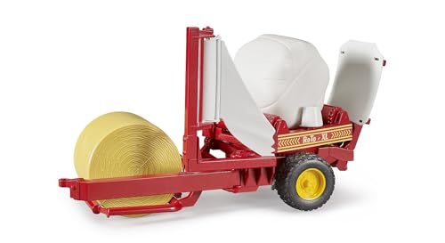 bruder 02122 - Ballenwickler mit ockerbraunem & weißen Rundballen - 1:16 Rundballenpresse Ballenpresse Wickler Wickelmaschine Landwirtschaft Bauernhof Traktor-Anhänger bruder 02122 - Ballenwickler mit ockerbraunem & weißen Rundballen - 1:16 Rundballenpresse Ballenpresse Wickler Wickelmaschine Landwirtschaft Bauernhof Traktor-Anhänger von bruder