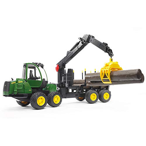 bruder 02133 John Deere 1210E Rückezug Plus Zubehör von bruder