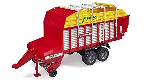 bruder 02214 - Pottinger Jumbo 6600 Profiline - 1:16 Ladewagen, Traktoranhänger, Stroh Ernte, Heu Ernte, Bauernhof, Landwirtschaft von bruder