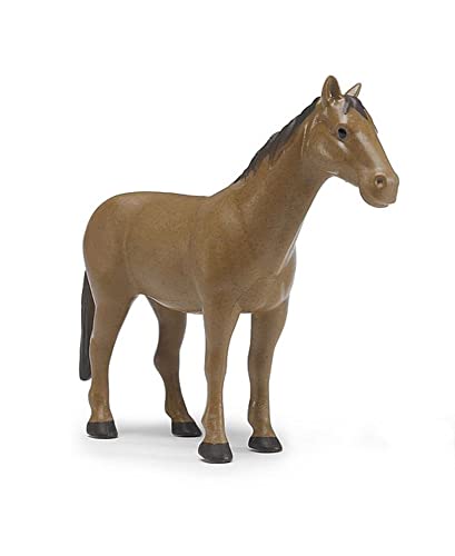 bruder 02352 - Pferd braun - 1:16 Hengst, Stute, Pony, Bauernhof, Pferdehof, Reitzubehör, Tier, Pferdestall, bworld, Spielfigur von bruder