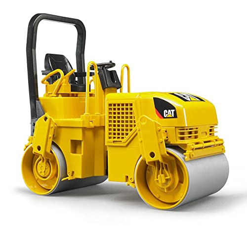 bruder 02433 - Cat Tandem-Vibrationswalze - 1:16 Fahrzeuge, Baufahrzeug, Baustelle, Baumaschine, Straßenwalze von bruder