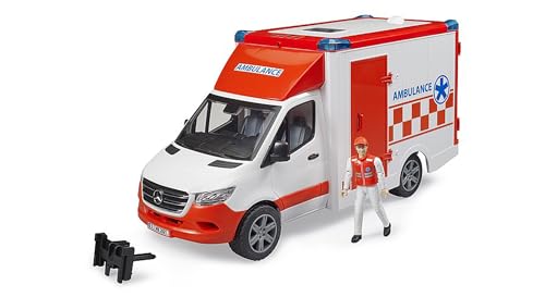 bruder 02676 - Mercedes-Benz Sprinter Ambulanz integriertes Light & Sound Modul Krankentrage Fahrer Einsatzfahrzeug Sanitäter Rettungswagen Rettungs-Dienst bworld 1:16 bruder 02676 - Mercedes-Benz Sprinter Ambulanz integriertes Light & Sound Modul Krankentrage Fahrer Einsatzfahrzeug Sanitäter Rettungswagen Rettungs-Dienst bworld 1:16 von bruder