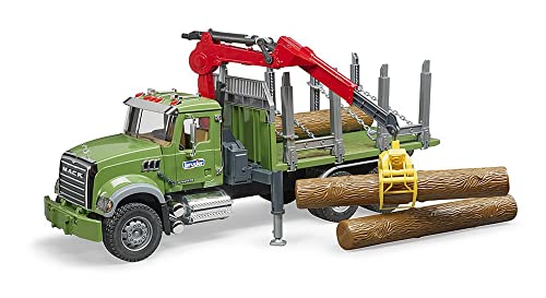 bruder 02824 - Mack Granite Holztransport-LKW mit Ladekran, Greifer & 3 Baumstämmen - 1:16 Holztransporter Lastwagen Laster Truck bruder 02824 - Mack Granite Holztransport-LKW mit Ladekran, Greifer & 3 Baumstämmen - 1:16 Holztransporter Lastwagen Laster Truck von bruder
