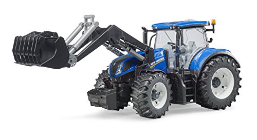 bruder 03121 - New Holland T7.315 mit Frontlader - 1:16 Bauernhof Landwirtschaft Traktor Trecker Schlepper Bulldog bworld Spielzeug Fahrzeug von bruder