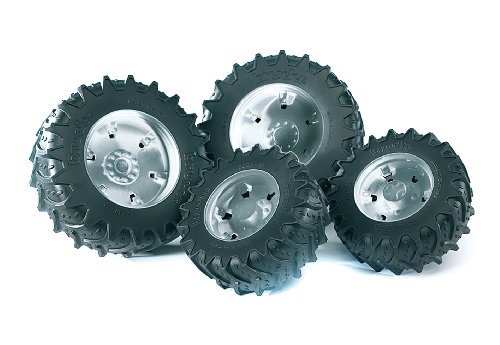 Bruder 03317 Zwillingsbereifung mit silbernen Felgen, Premium-pro Bruder 03317 Zwillingsbereifung mit silbernen Felgen, Premium-pro von bruder