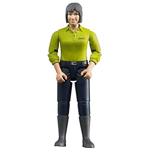 bruder 60405 - Frau mit hellem Hauttyp & dunkelblauer Hose - 1:16 Spielzeug-Figur Bäuerin Landwirtin Bauernhof Mensch von bruder