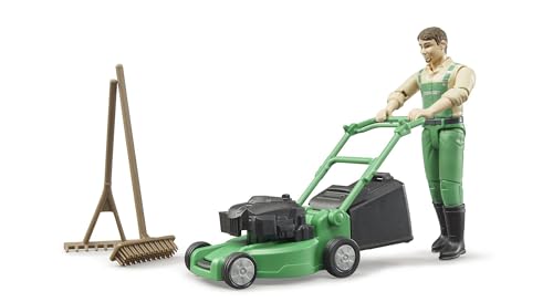 bruder 62103 - Bworld Gärtner mit Rasenmäher & Gartengeräten - 1:16 Mann Spielzeug-Figur Arbeiter Bauer Bauernhof Landwirtschaft Set Landwirt bruder 62103 - Bworld Gärtner mit Rasenmäher & Gartengeräten - 1:16 Mann Spielzeug-Figur Arbeiter Bauer Bauernhof Landwirtschaft Set Landwirt von bruder