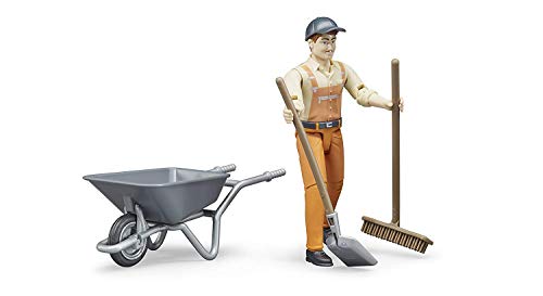 bruder 62130 - bworld Figurenset Kommunalarbeiter - 1:16 Spielzeugfigur, Baufahrzeug, Bauarbeiter, Bauernhof, Mensch bruder 62130 - bworld Figurenset Kommunalarbeiter - 1:16 Spielzeugfigur, Baufahrzeug, Bauarbeiter, Bauernhof, Mensch von bruder