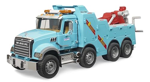 bruder Berge und Abschlepp-LKW MACK Granite mit L+S Modul 63cm von bruder