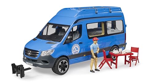 bruder Mercedes-Benz Sprinter Camper mit Fahrer und Zubehör 43,5cm von bruder