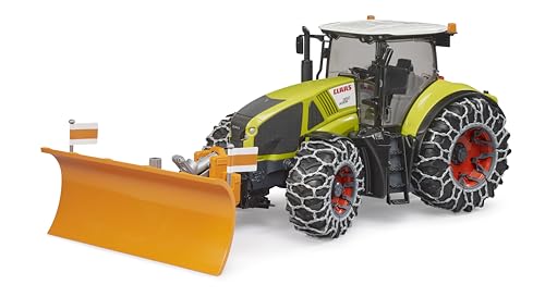 bruder Traktor Claas Axion 950 mit Schneeketten und Räumschild 46cm bruder Traktor Claas Axion 950 mit Schneeketten und Räumschild 46cm von bruder