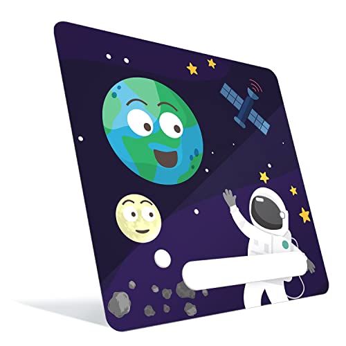 bunnyboo Schutzfolie Toniebox - Selbstklebende Toniebox Schutzfolie - Höchste Qualität - Tonie Schutz Folie in Wunderschönem Design - Made IN Germany (Astronaut mit Leuchteffekt) von bunnyboo