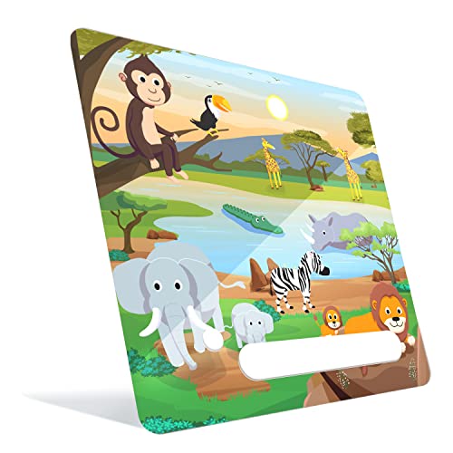 bunnyboo Schutzfolie Toniebox - Selbstklebende Toniebox Schutzfolie - Höchste Qualität - Tonie Schutz Folie in Wunderschönem Design - Made IN Germany (Safari mit Leuchteffekt) von bunnyboo