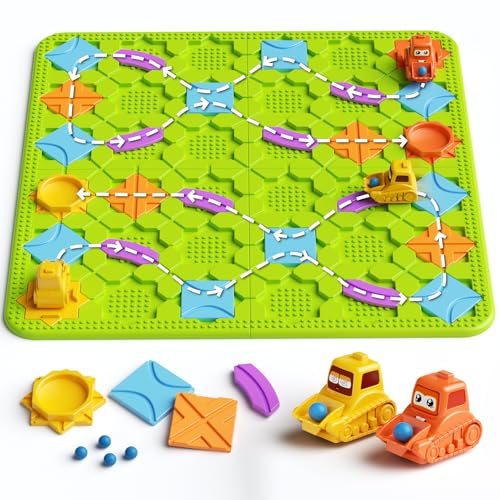 Kinderspielzeug Brettspiele - Große logische Straße Builder Puzzle-Labyrinth Spiele für 4 5 6 7 Jahre Jungen Mädchen, Brain Teasers Montessori Spiele für Multiplayer Geschenke Kinder Kinderspielzeug Brettspiele - Große logische Straße Builder Puzzle-Labyrinth Spiele für 4 5 6 7 Jahre Jungen Mädchen, Brain Teasers Montessori Spiele für Multiplayer Geschenke Kinder von burgkidz
